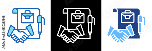 Work Agreement triplestyle icon