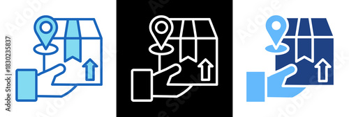 Package Delivery triplestyle icon