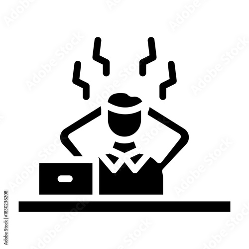 Overworked Vector Glyph Icon Design