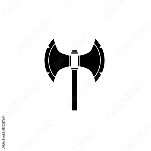Axe Icon on a White Background