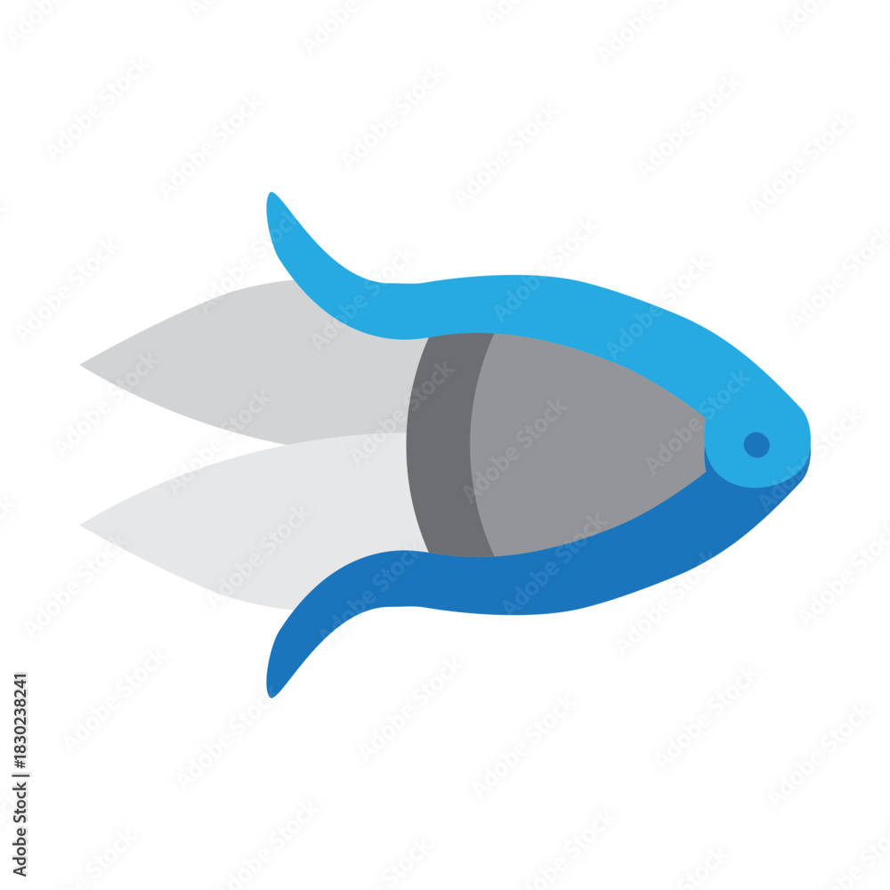 Fototapeta premium Thread Cutter Vector Flat Icon Design