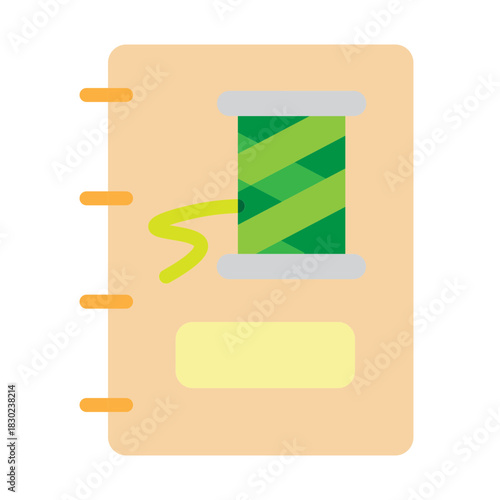 Sewing Book Vector Flat Icon Design