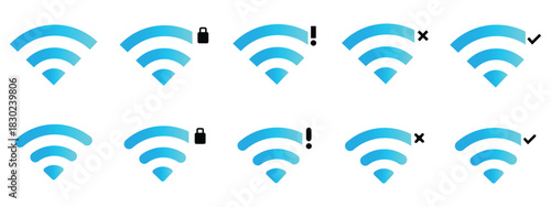 Smart flat wifi black icon sign for wireless connection or internet spot designation or marking free zone of whyphy