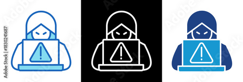 Cyber Attack triplestyle icon