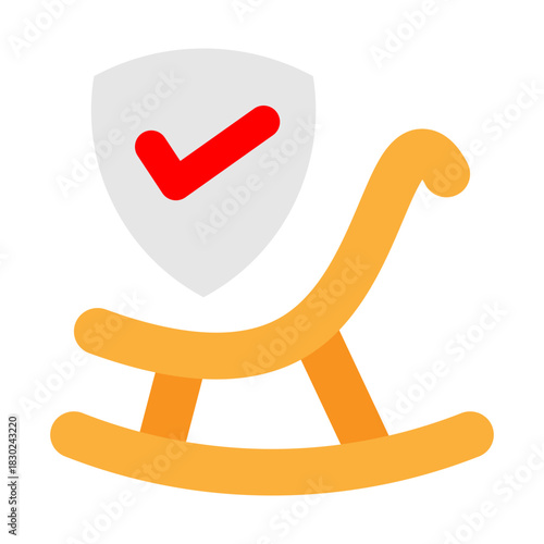 Retirement Insurance Vector Flat Icon Design