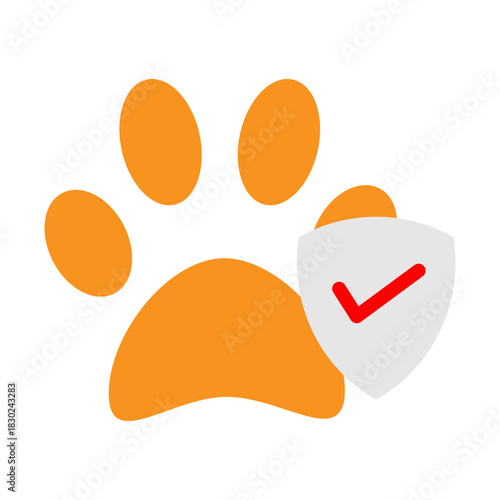 Pet Insurance Vector Flat Icon Design