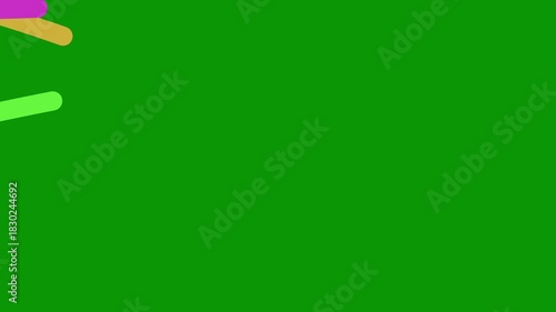 A green screen with white background and blue colorful paint splashs on it purple logo bottle of liquid umbrella animated chromakey background scene cartoonish style design elements