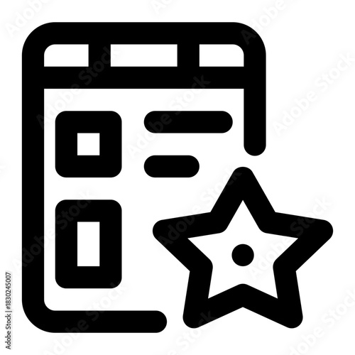 icon search with style outline