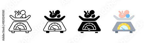 Weight Icon, Multi Styles Icon Set
