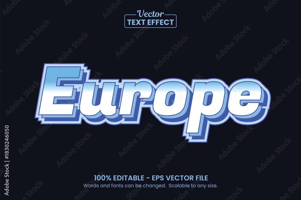 Fototapeta premium Retro vintage text effect, Editable text effect