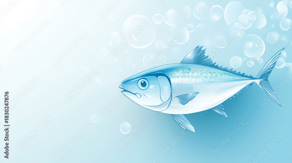 Obraz premium 5.Concept = Vector Graphic of World Tuna Day for World Tuna Day Celebration.