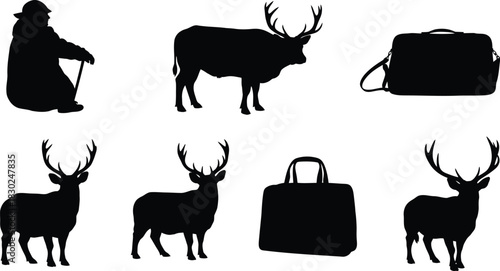 Outdoor Adventure Travel and Wildlife Silhouettes