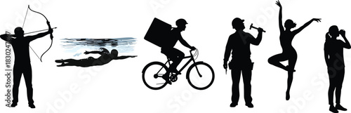 Diverse Human Activities Hobbies and Professions