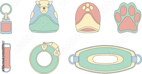 Pastel Pet Accessories Collection for Animals