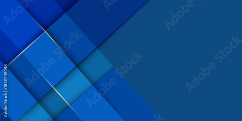 Abstract blue geometric diagonal overlay layer background. You can use for ad, poster, template, business presentation