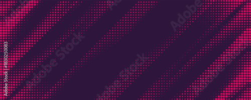 Halftone dots red and blue color pattern gradient grunge texture background