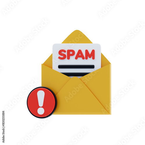 Spam Mail 3D Icon