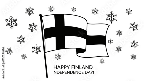 Stylized black and white downward arrow with intricate geometric and tribal patterns, decorative and artistic design.