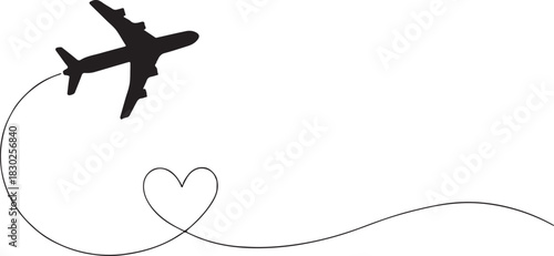 Santa Claus with a reindeer heart vector illustration, a Christmas holiday love decoration design