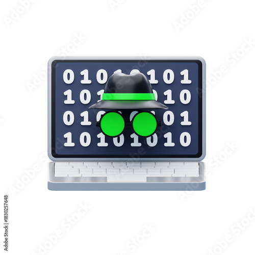 Cyber Hacker 3D Icon