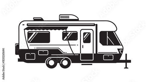 Hit the open road with a classic camper, perfect for travel and adventure. Embrace the minimalist lifestyle and create lasting memories on your next journey with this icon.