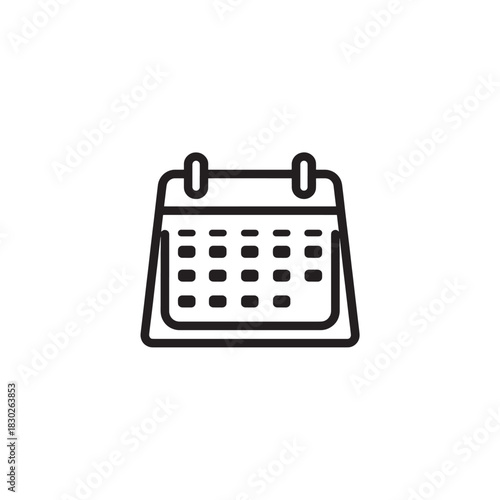 Desk Calendar line art inspired minimalistic modern design daily