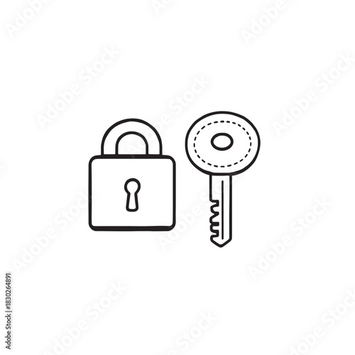 Key and lock line art secrets revealed