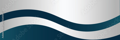 Modern banner background design. Banner template with dynamic wave shapes.