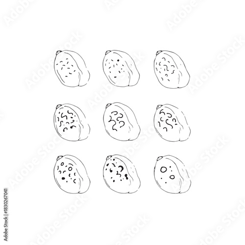 Pistachio Delight line art nutty flavor sensation