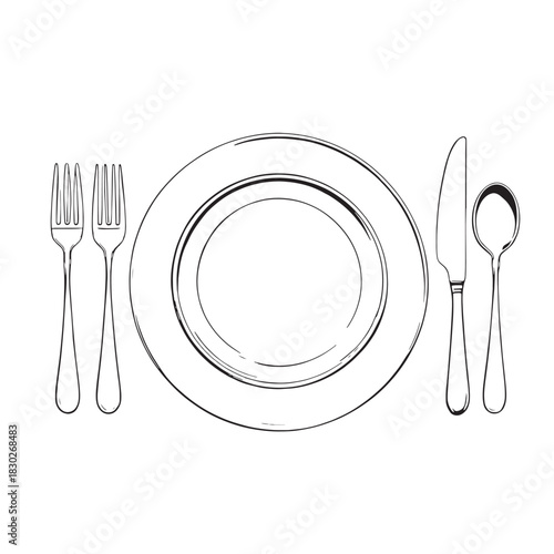 Shiny Table Line Art Reflecting Light In Room