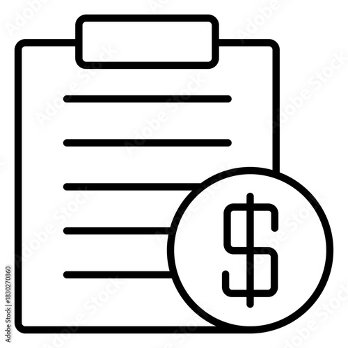Budget outline icon
