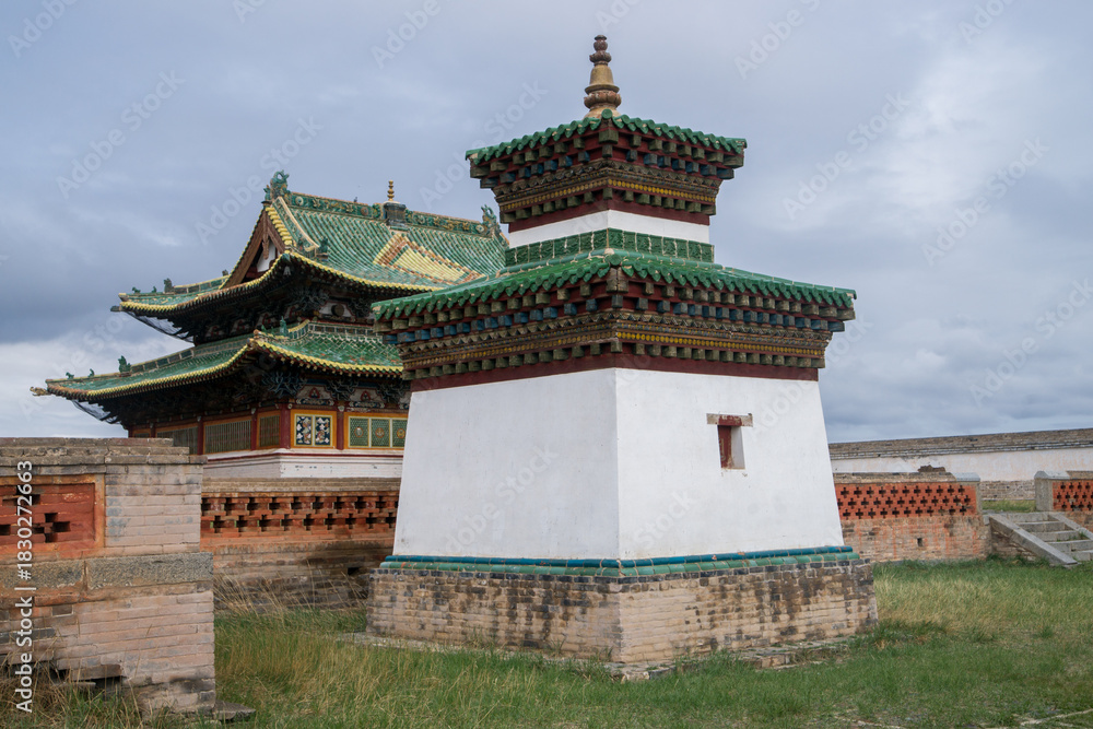 Naklejka premium The city of Karakorum is the capital of the Mongol Empire.