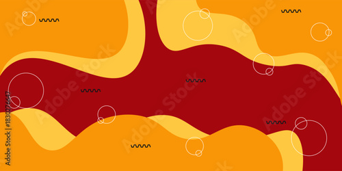 modern abstract background with red, orange, yellow fluid shapes , for poster. banner, web design, header, cover, billboard, brochure, social media, landing page