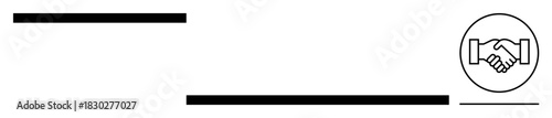 Cooperation concept. Handshake symbol s mutual agreement, partnership, and teamwork in professional and personal interactions. Cooperation fosters growth, trust, and shared success. For business