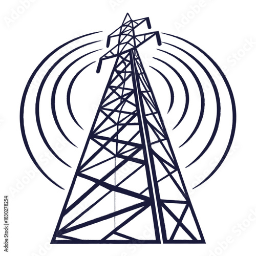 Cute cartoon flower with multiple smiling faces in pink and orange colors isolated on white background