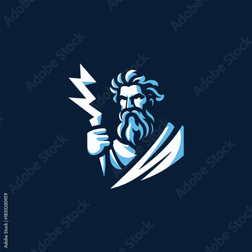 Zeus God of Thunder Logo