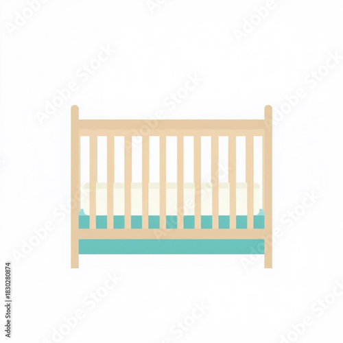 baby chair on white background