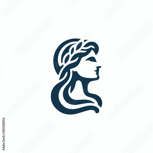 Ancient Greek Lady Logo