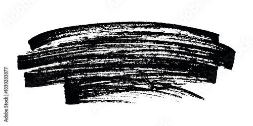 Brush paint stroke texture swatch Hand painted background Ink scribble dab clipart Paint smudge for tags and stamps design