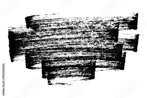 Brush paint stroke texture swatch Hand painted background Ink scribble dab clipart Paint smudge for tags and stamps design