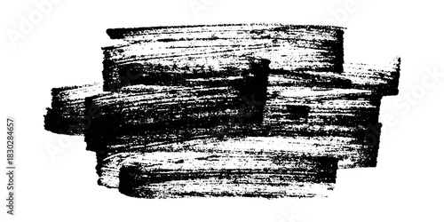 Brush paint stroke texture swatch Hand painted background Ink scribble dab clipart Paint smudge for tags and stamps design