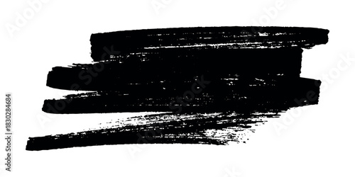 Brush paint stroke texture swatch Hand painted background Ink scribble dab clipart Paint smudge for tags and stamps design