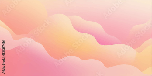 Abstract pink and orange wave pattern vector illustration for colorful summer web banner backdrop design