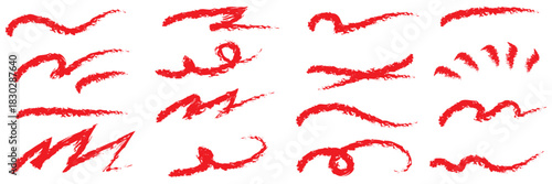 Squiggle brush scribble underline. Marker pen emphasis highlight swoosh stroke. Vector swoosh brush underline set for accent, marker emphasis squiggle element. Vector illustration 