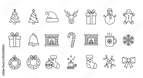 set of hand drawn illustrations