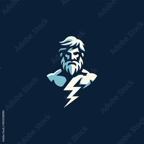 Zeus God of Thunder Logo