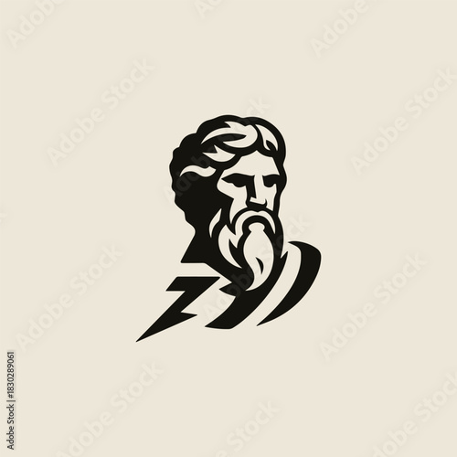 Zeus God of Thunder Logo