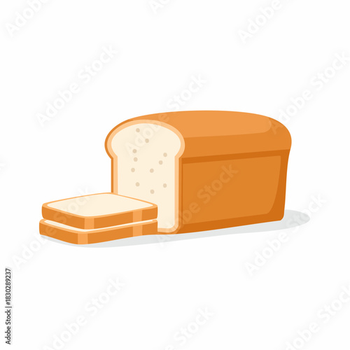 Freshly Baked Loaf of Bread with Sliced Pieces.