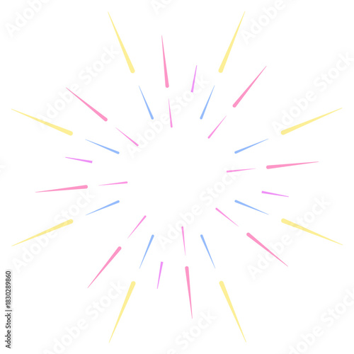 abstract colorful fireworks starburst lights 