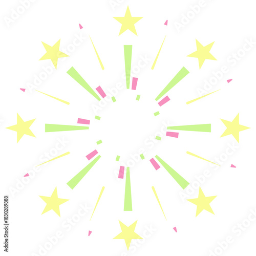 abstract colorful fireworks starburst lights 